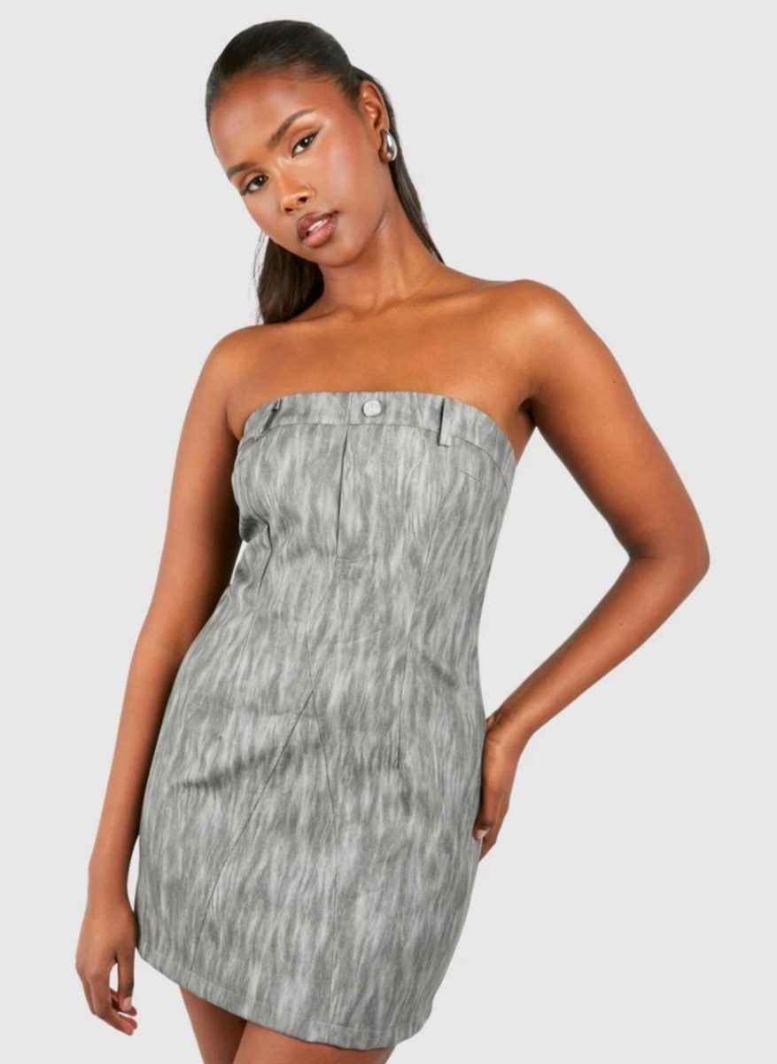 Robe bustiée en Jean girse