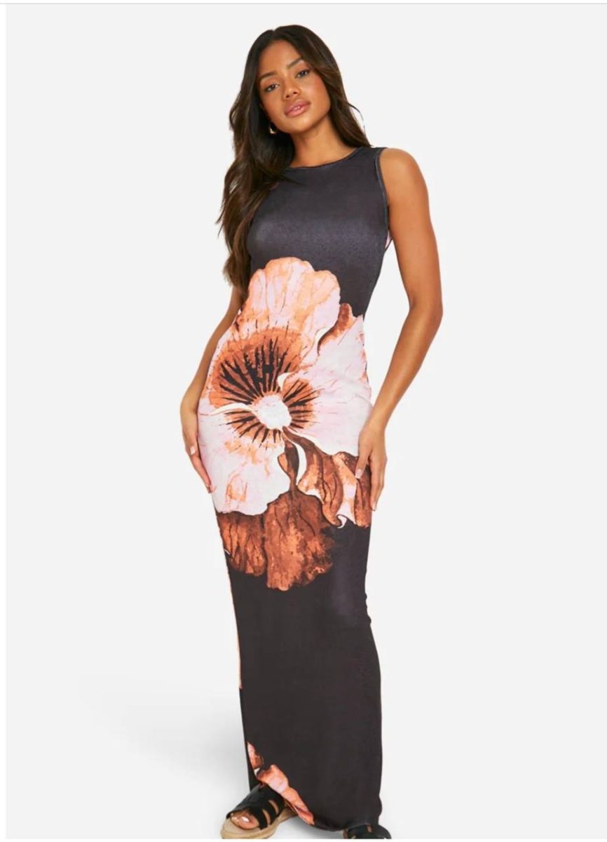 Robe Noire longue moulante