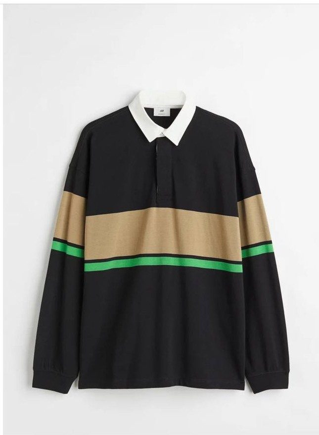 Polo longues manches noires