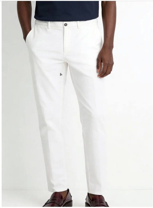 Pantalon décontractée Blanc