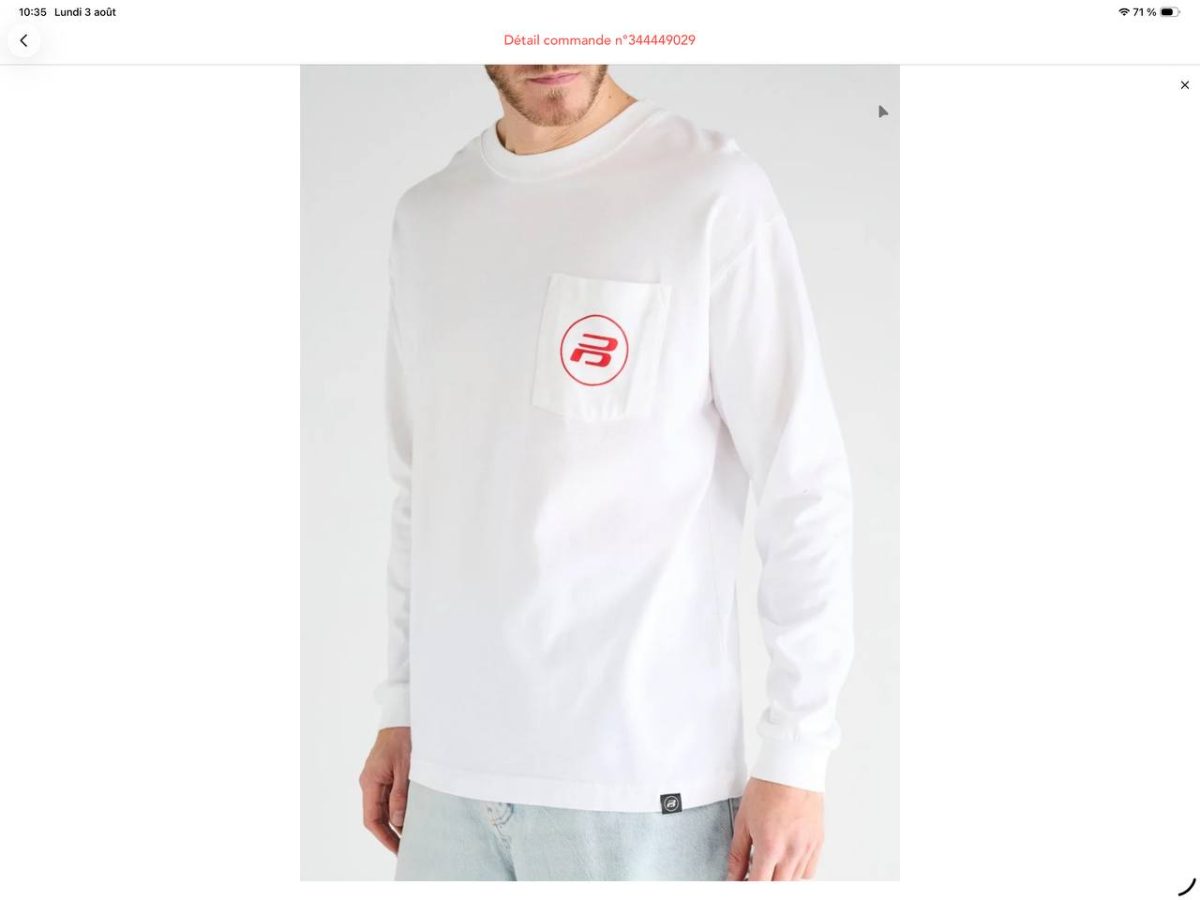 T-Shirt manche longue blanc