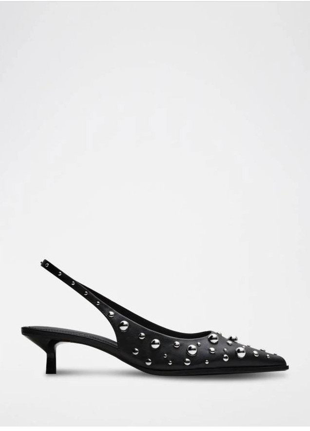 Sandales à talon noir