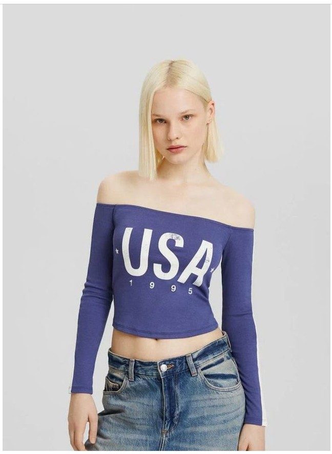 Crop top manche longue Pretty little thing