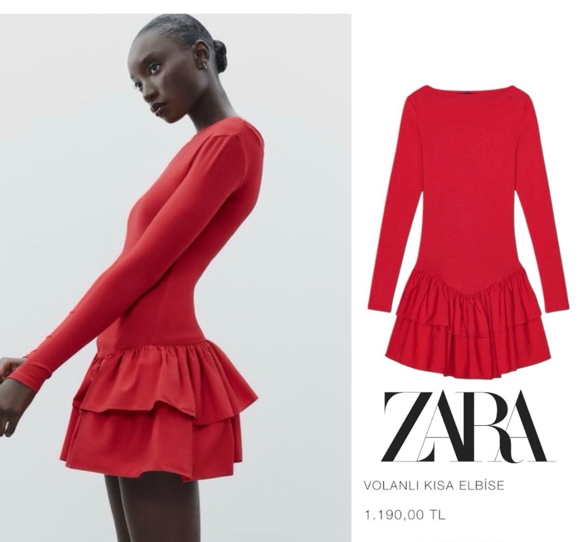 Robe rouge Zara