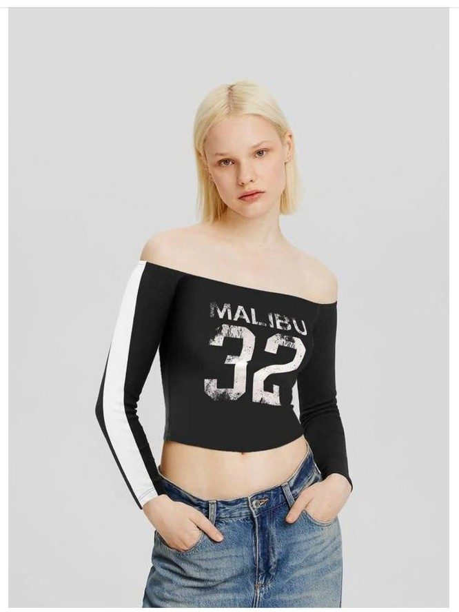 Crop top manche longue Pretty little thing