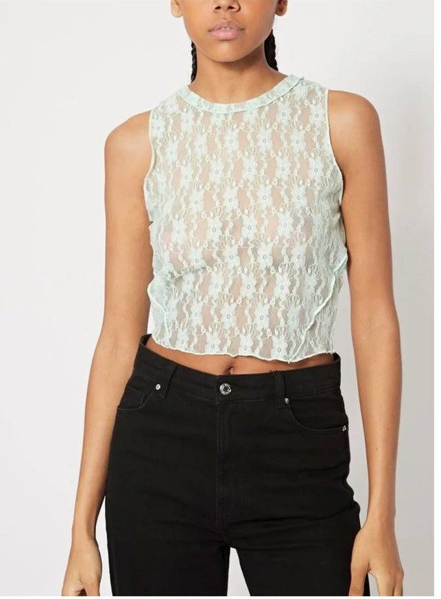 Crop top en dentelle Pretty little Thing