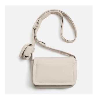 SAC BLANC CASSÉ   ZARA