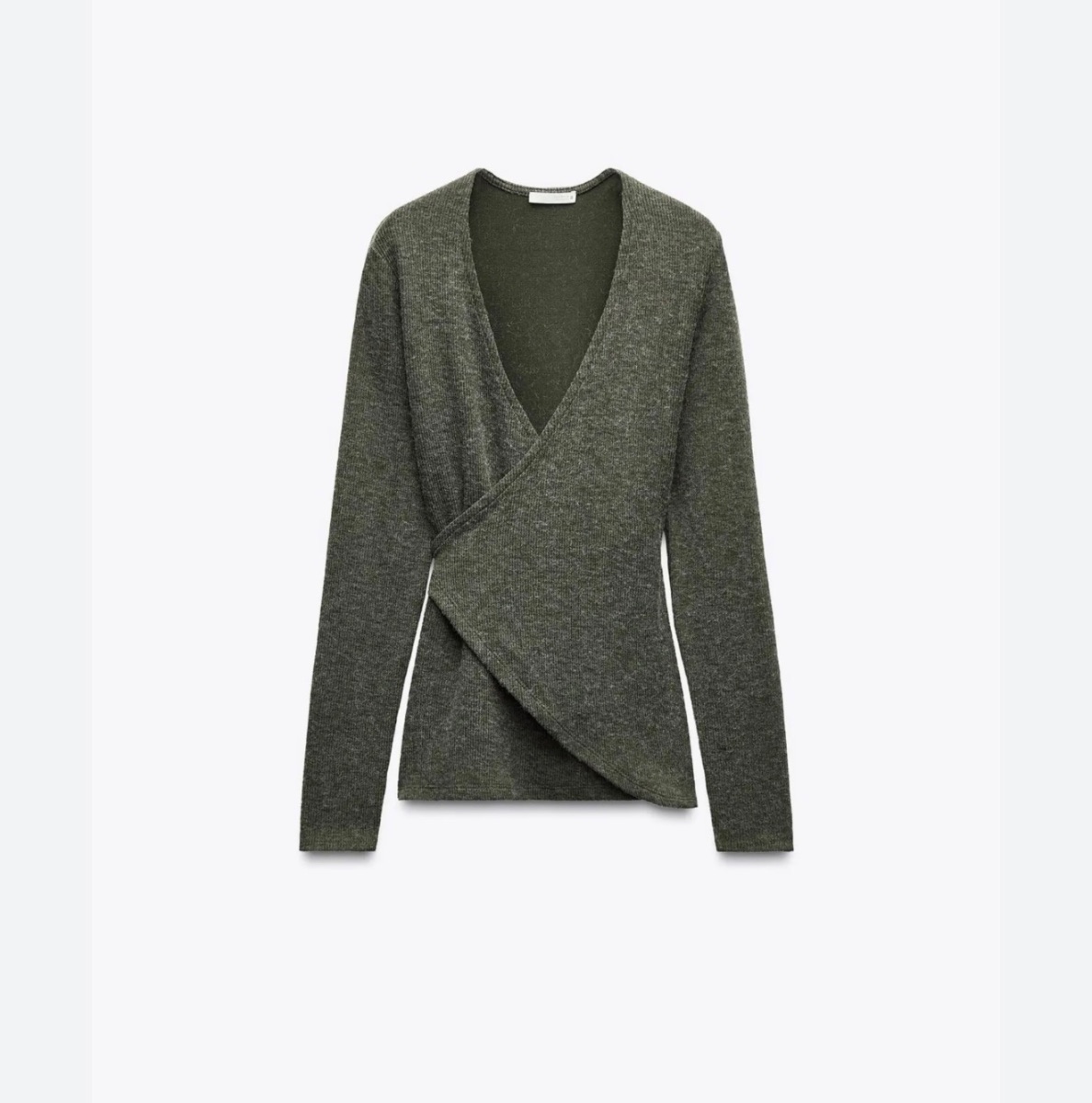 GILET GRIS FONCÉ  ZARA
