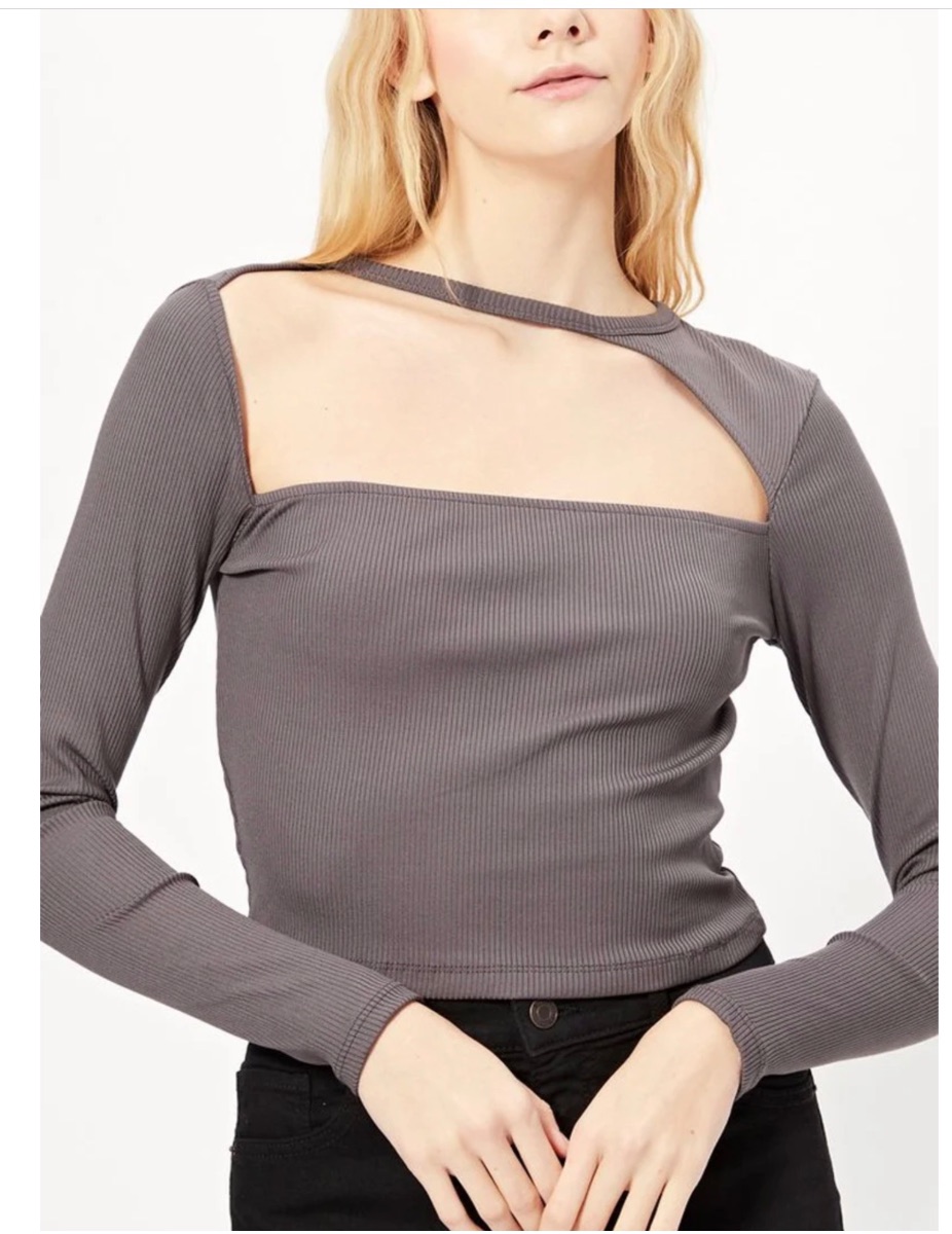 Top gris  boohoo